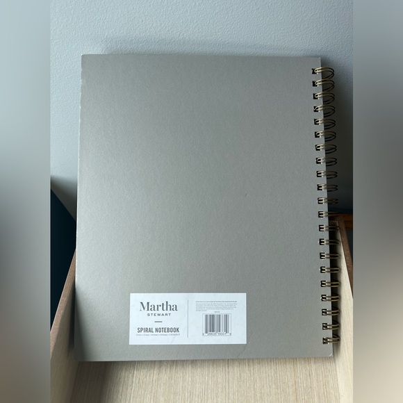 NWOT Martha Stewart Spiral Notebook - Picture 3 of 4